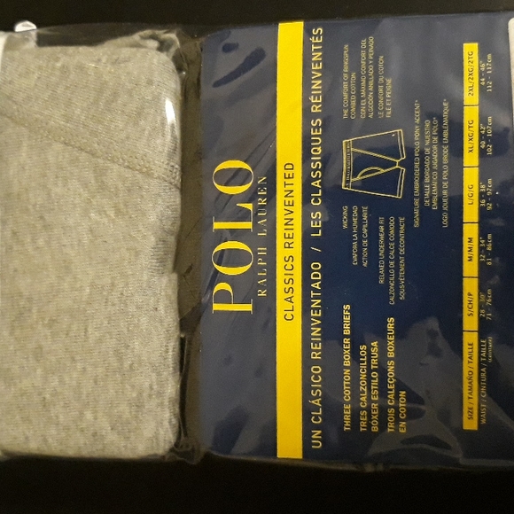 NWT Polo Ralph Lauren Men's Classic fit Boxer briefs - Heather/Charcoal/black - Picture 13 of 13